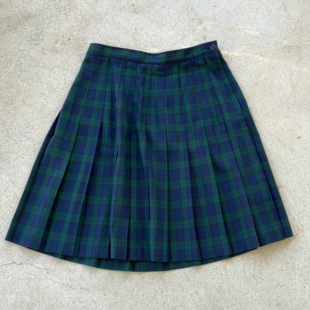 VTG Blackwatch Plaid Pleated Schoolgirl Academia Kilt/Skirt, 8